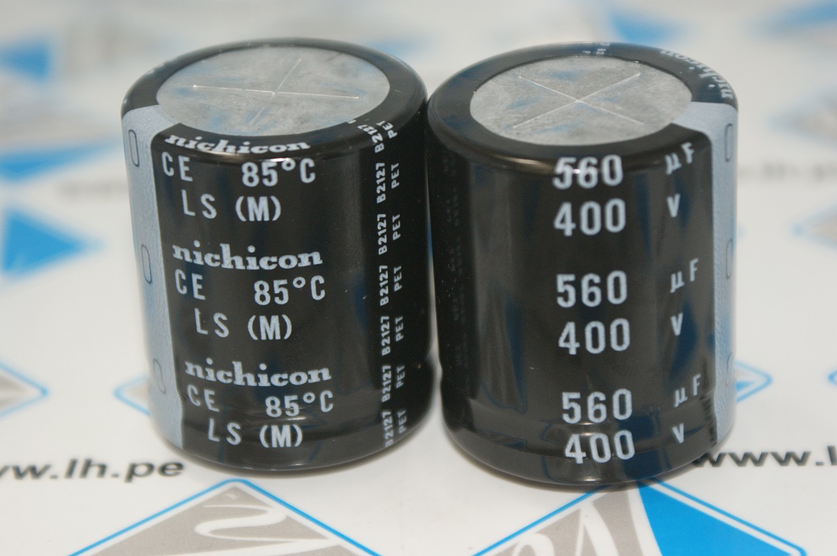 LLS2G561MELC       Condensador electrolítico 560uF, 400VDC